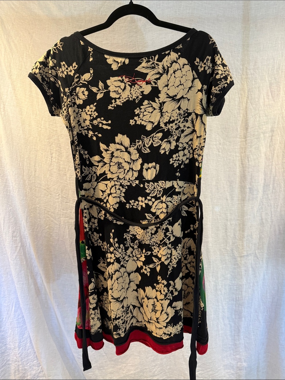 Desigual Midi Dress with Multicolor Floral & Mandala Prints size L - Picture 5 of 12